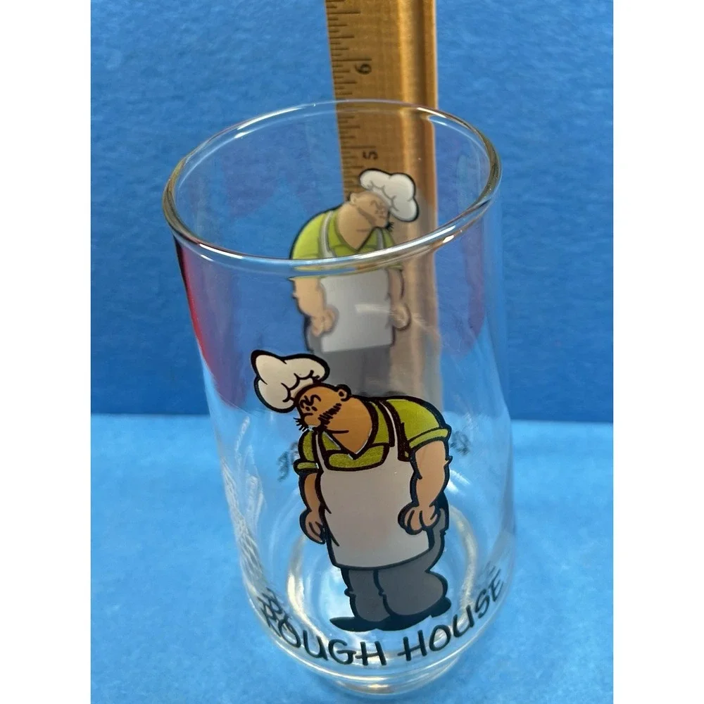 Vintage 1975 Popeye Coca-Cola Rough House‎ Glass